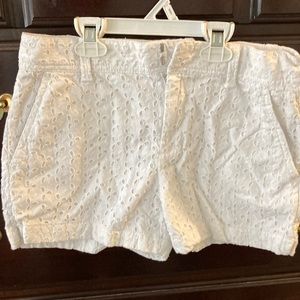 Gap White Eyelet shorts